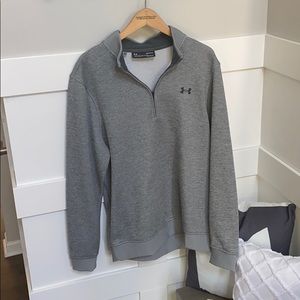 Grey Under Armour Quarter Zip Pull-up